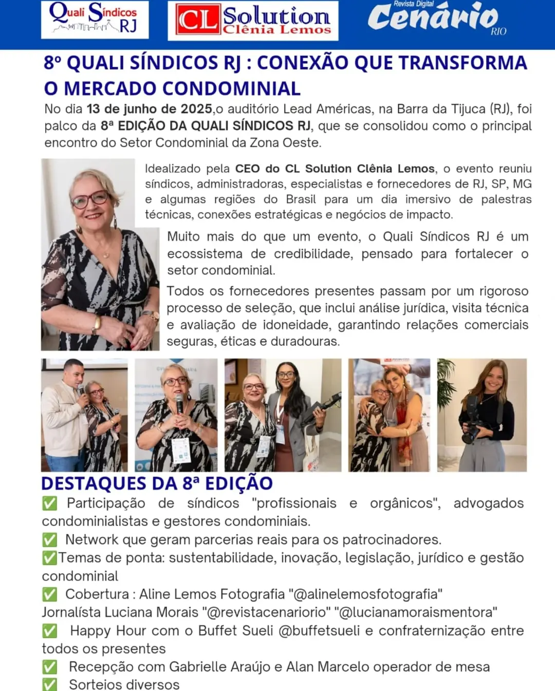 8ª Edição do QUALI SÍNDICOS RJ: Um Sucesso de Conteúdo e Networking Condominial