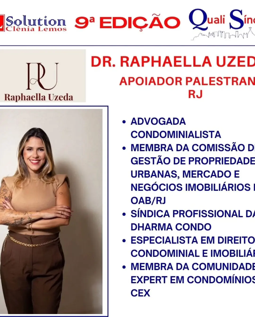 Dra. Raphaella Uzeda: Referência em Direito Condominial no Quali Síndicos RJ