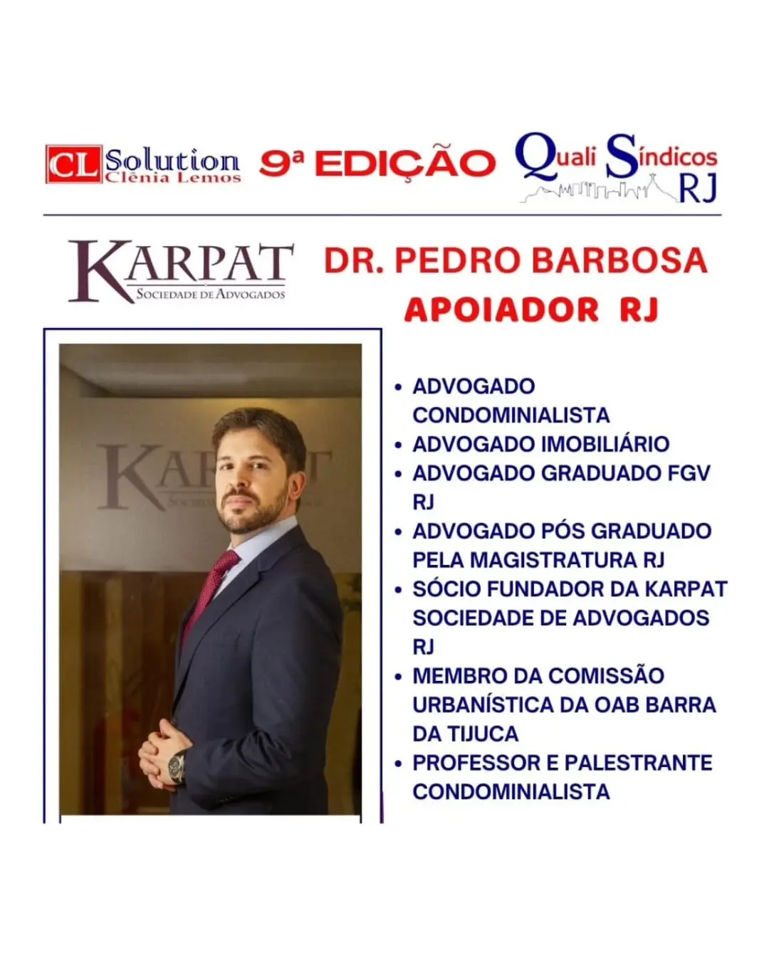 Dr. Pedro Barbosa: Referência em Direito Condominial no Quali Síndicos RJ