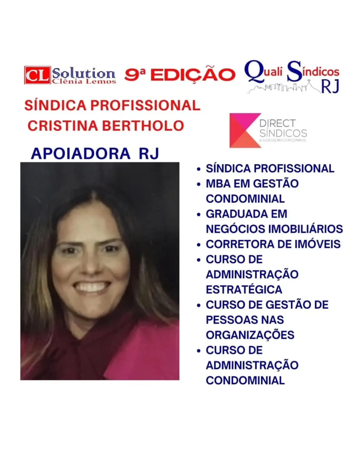 Cristina Bertholo: Lealdade, Justiça e Competência na Gestão Condominial no Quali Síndicos RJ