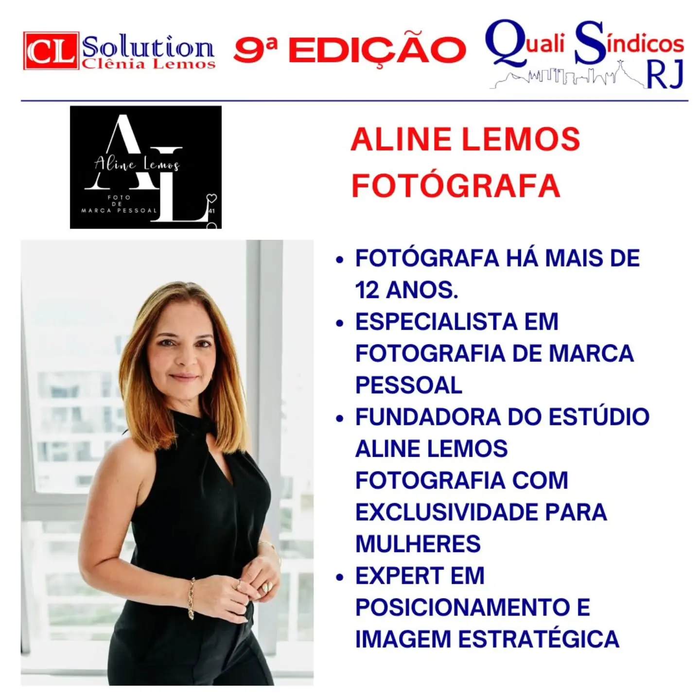 Aline Lemos: A Fotógrafa que Eterniza Histórias e Fortalece Marcas no Quali Síndicos RJ