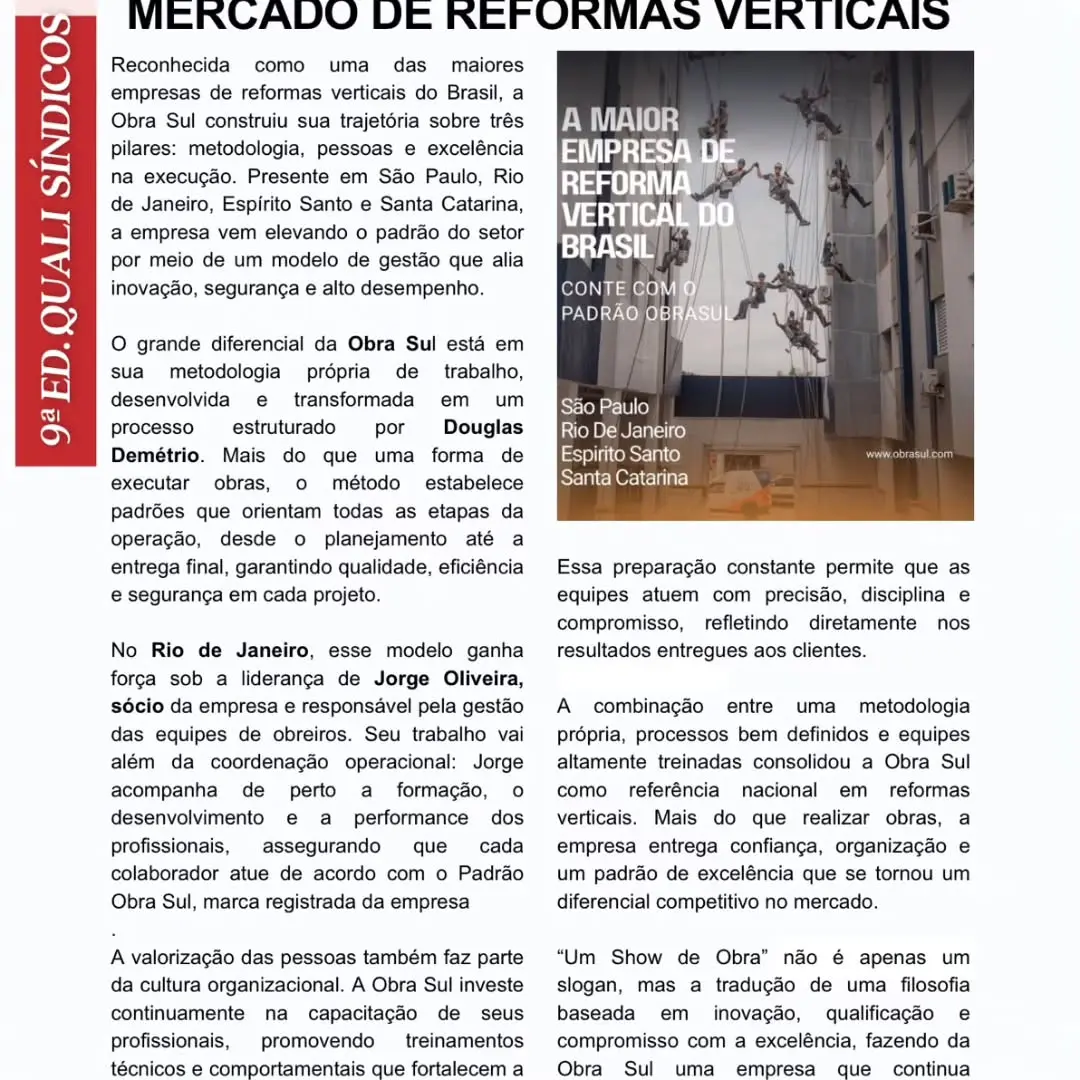 Obra Sul: Referência em Reformas Verticais e a Chave para a Excelência em Condomínios