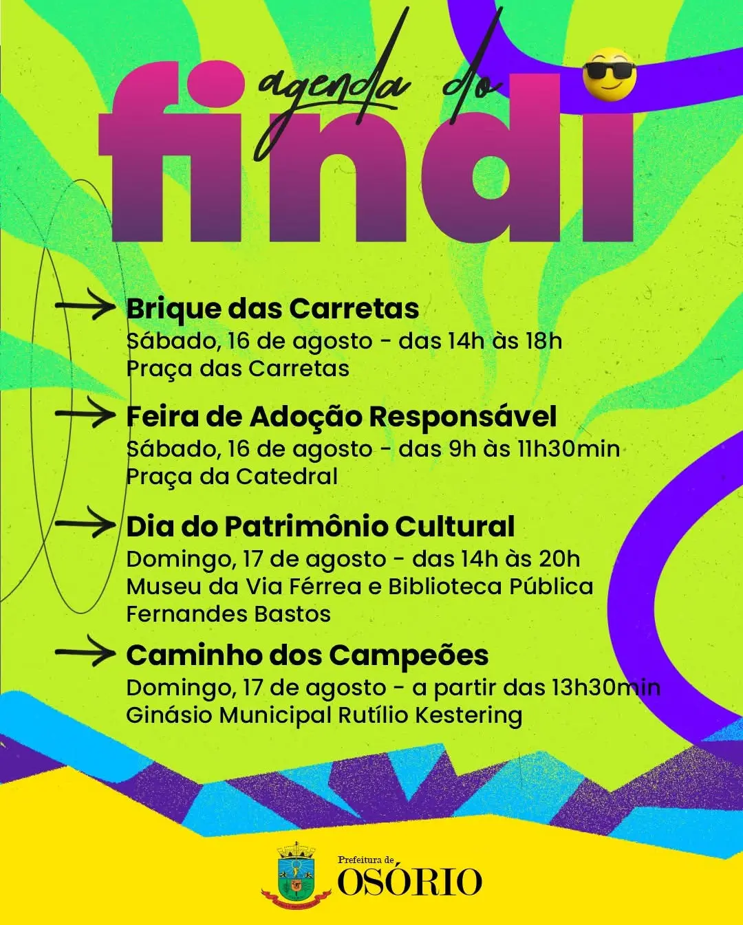 Fim de Semana Imperdível em Osório: Cultura, Esporte e Lazer para Todos!