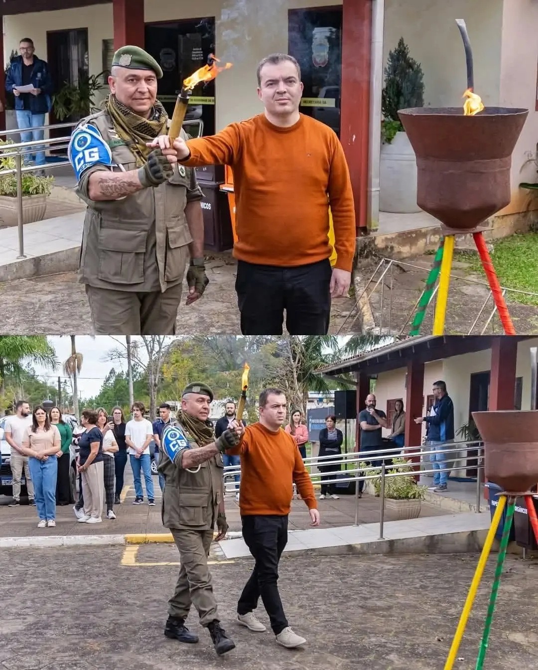 Morrinhos do Sul Celebra o Fogo Simbólico da Pátria e Homenageia Servidora