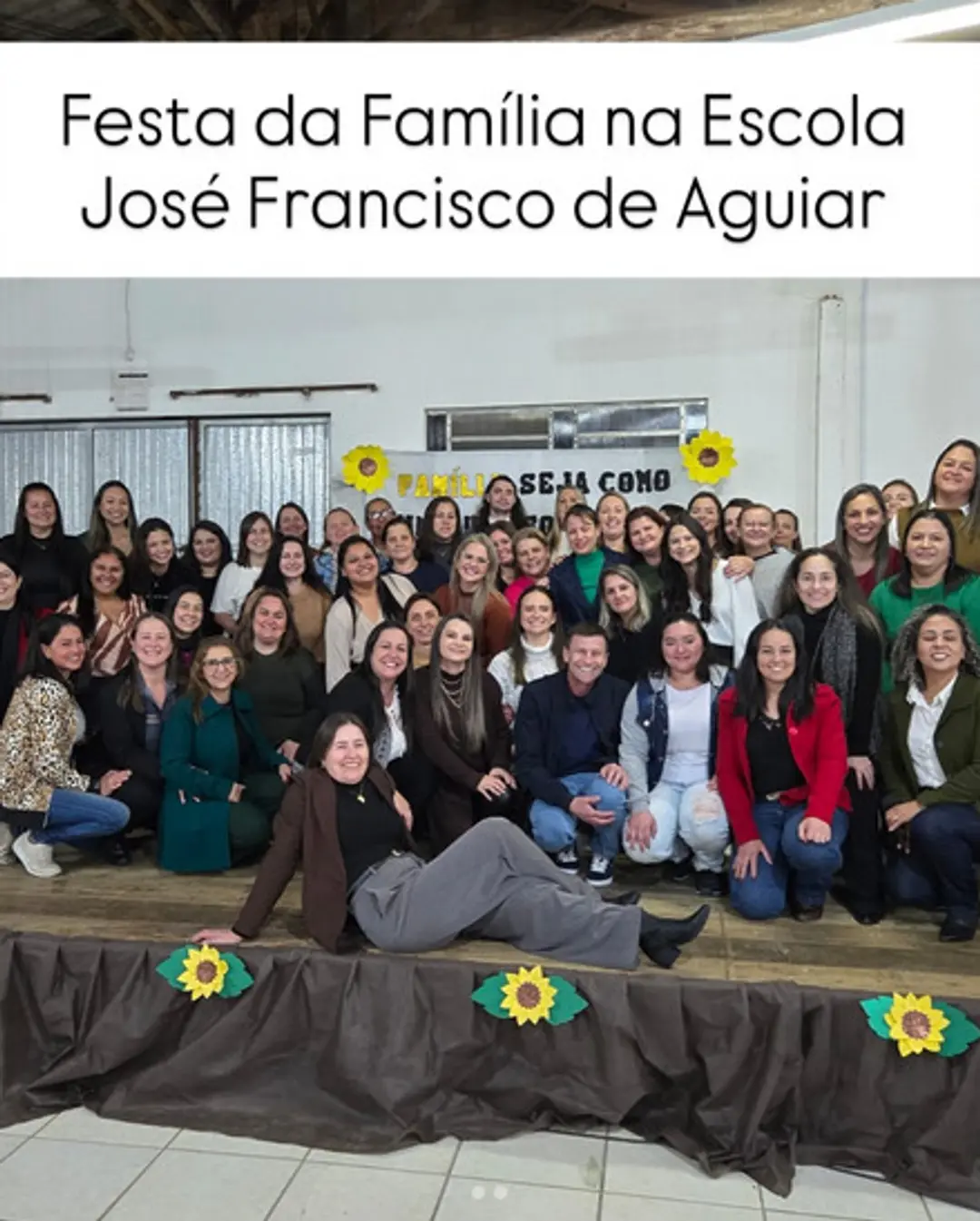 Prefeito de Jacinto Machado prestigia Festa da Família na Escola José Francisco de Aguiar