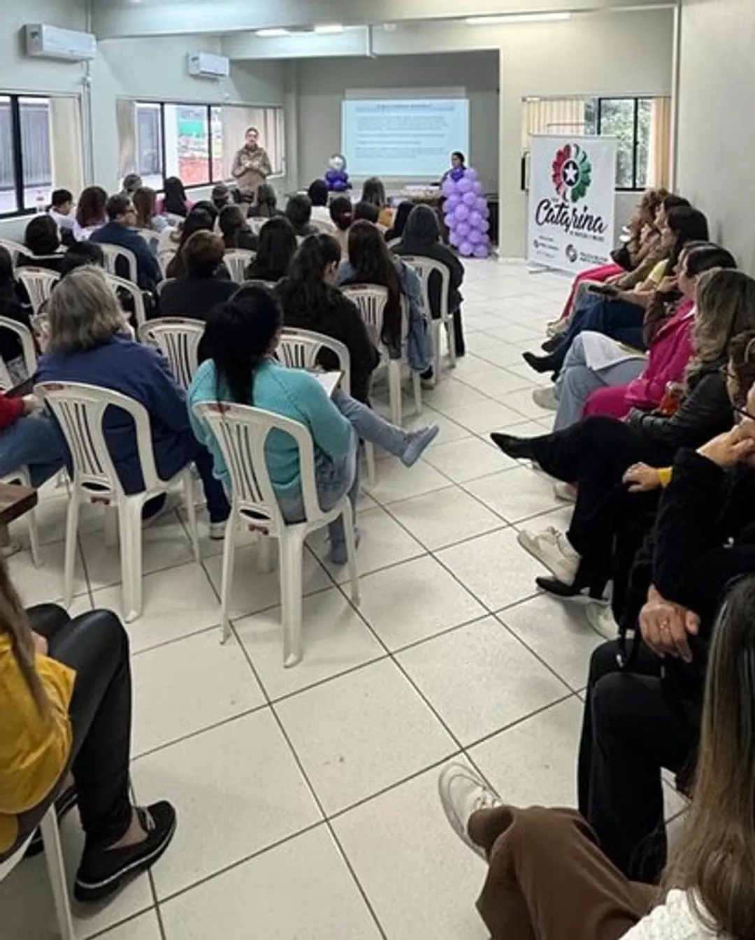 Santa Rosa do Sul promove ação em alusão ao Agosto Lilás de proteção à mulher