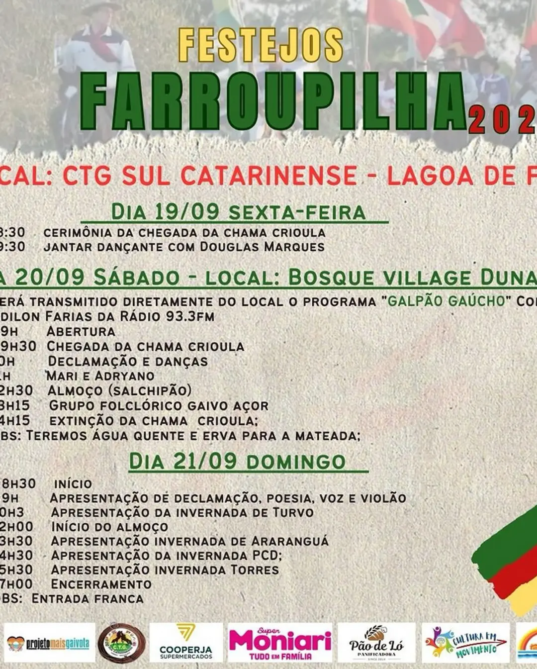 Balneário Gaivota Celebra a Cultura Gaúcha nos Festejos Farroupilha 2025