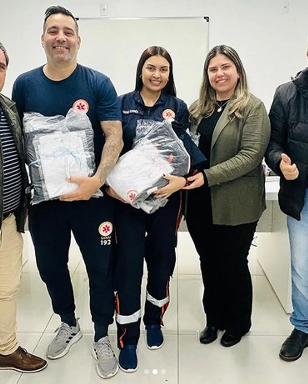 SAMU de Santa Rosa do Sul Recebe Novos Uniformes para Aprimorar Atendimento