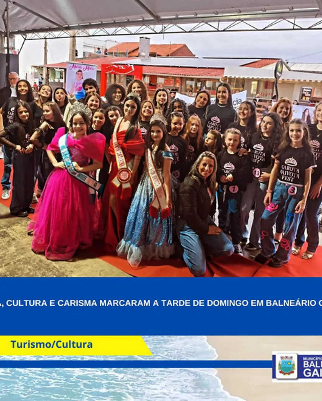 Beleza e Cultura em Festa: Balneário Gaivota elege Soberanas da Gaivota Fest 2025