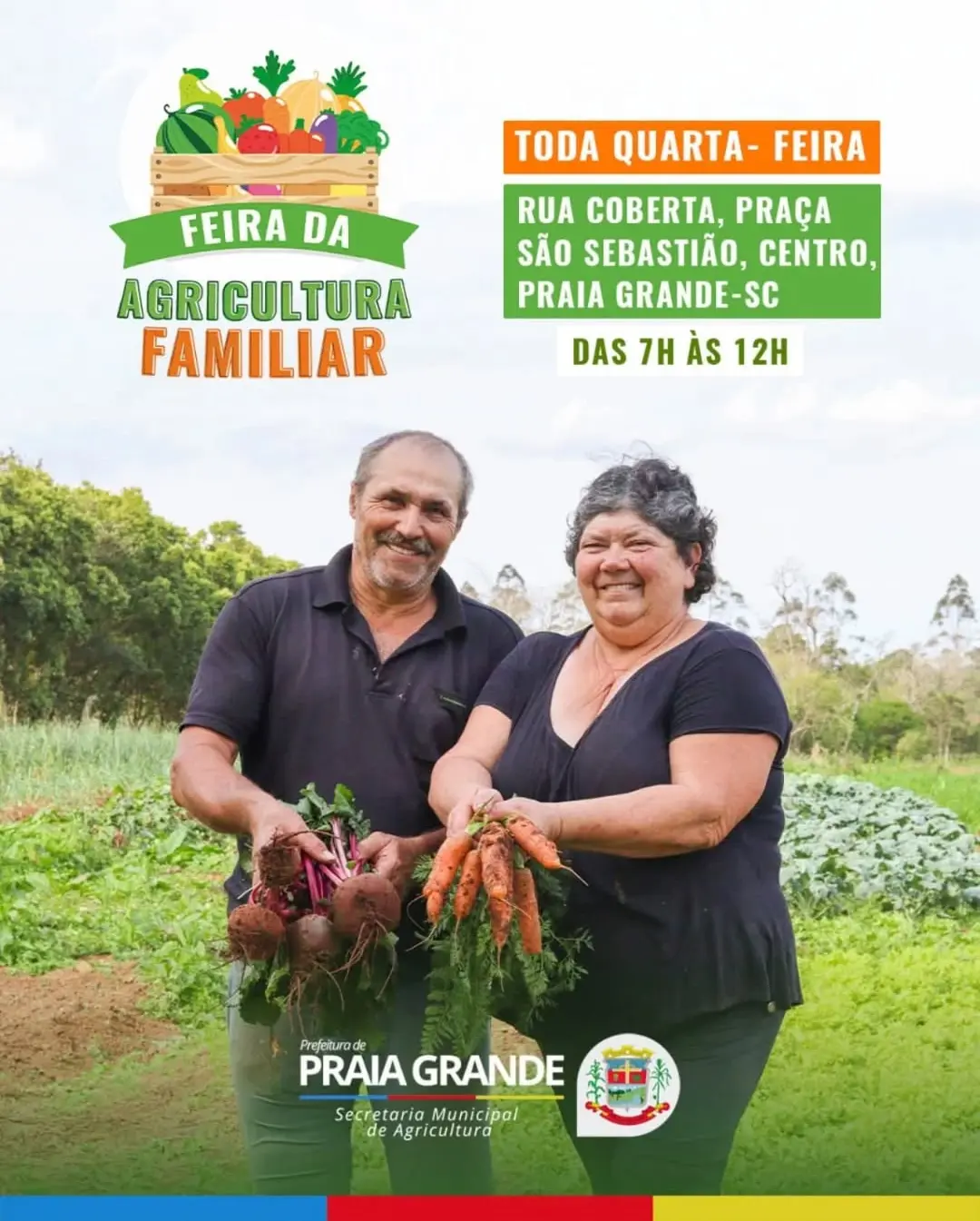 Praia Grande Celebra a Agricultura Familiar com Feira Semanal de Produtos Frescos