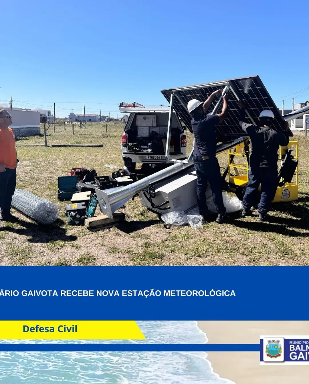 Balneário Gaivota Reforça a Segurança com Nova Estação Meteorológica