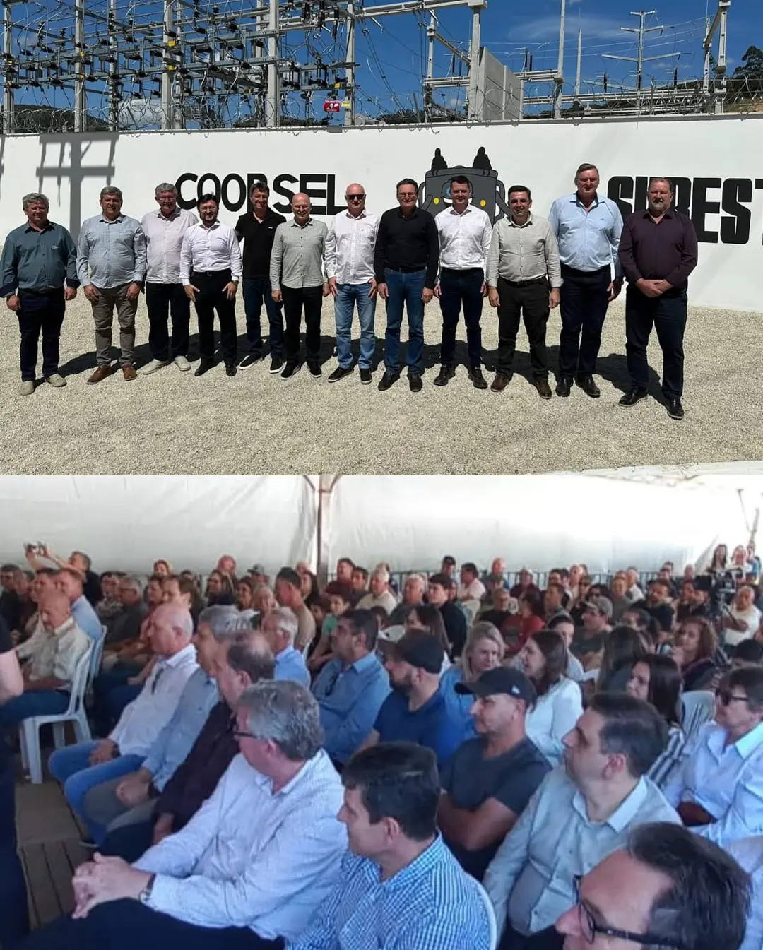 Coosel inaugura nova subestação em Treze de Maio e impulsiona cooperativismo de infraestrutura