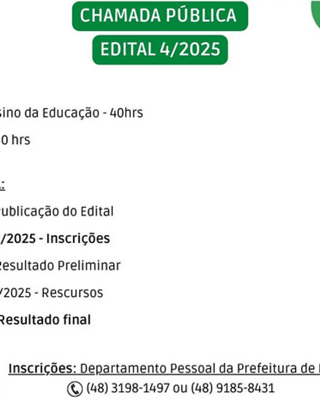 Prefeitura de Ermo Abre Chamada Pública para Auxiliar de Ensino e Motorista em 2025