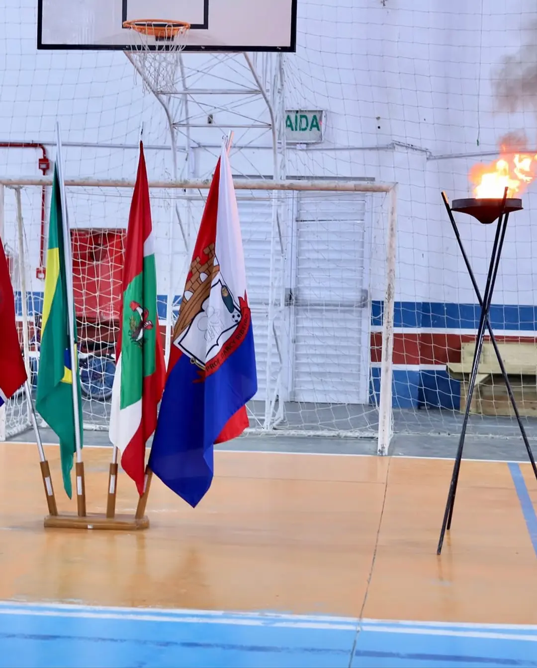 Jogos Escolares de Balneário Gaivota 2025: Chama Olímpica Acesa e Competições Iniciadas