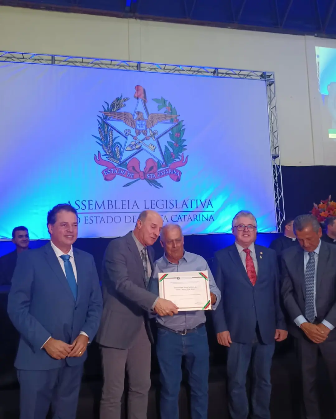 Praia Grande celebra 75 anos da Paróquia São Sebastião em sessão solene da ALESC