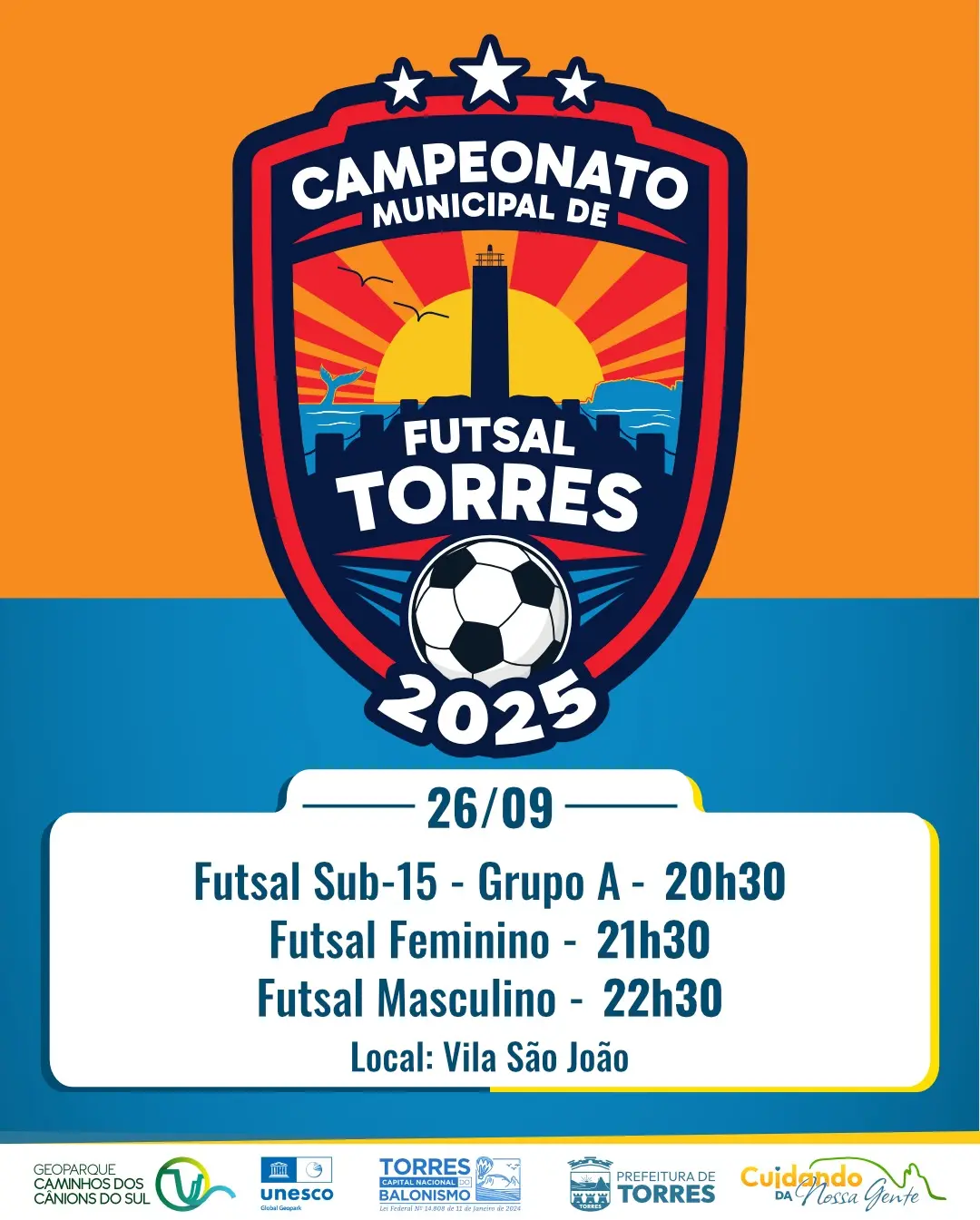 Torres se prepara para o Campeonato Municipal de Futsal 2025