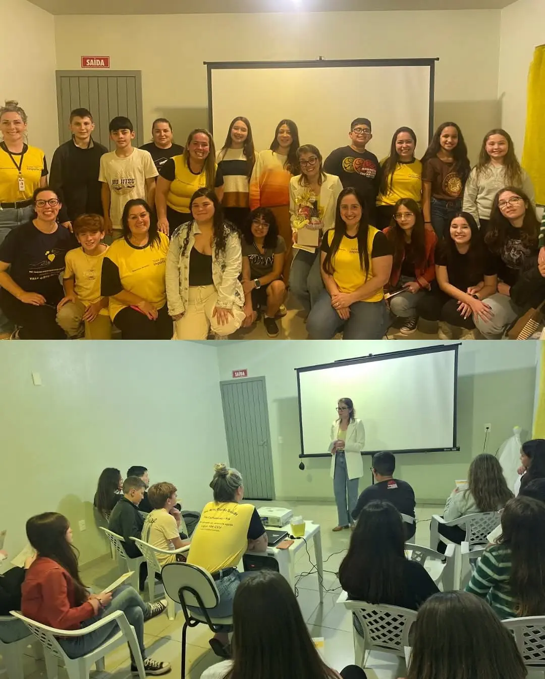 Três Cachoeiras promove ação de Setembro Amarelo com adolescentes sobre saúde mental