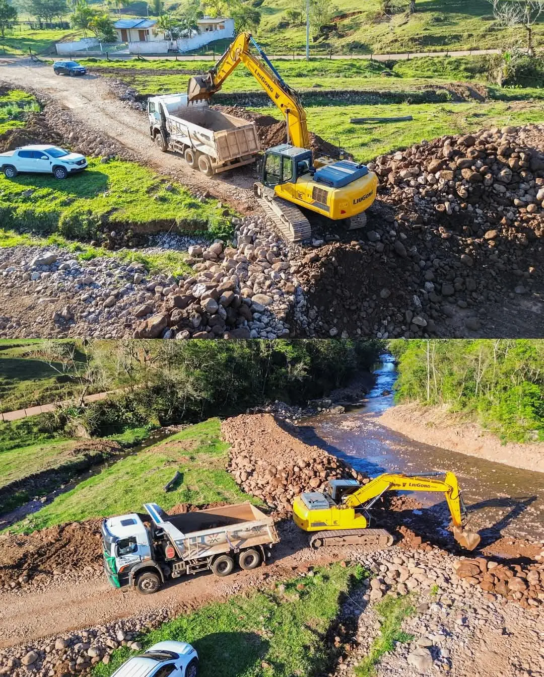 Morrinhos do Sul: Desassoreamento e Recuperação de Estradas Melhoram Vila Três Passos