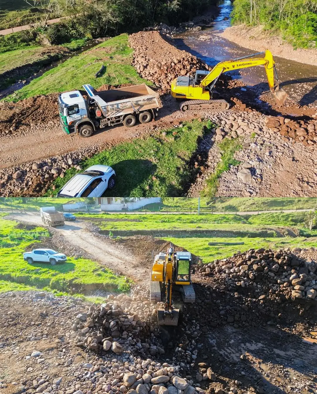 Morrinhos do Sul: Desassoreamento e Recuperação de Estradas Melhoram Vila Três Passos