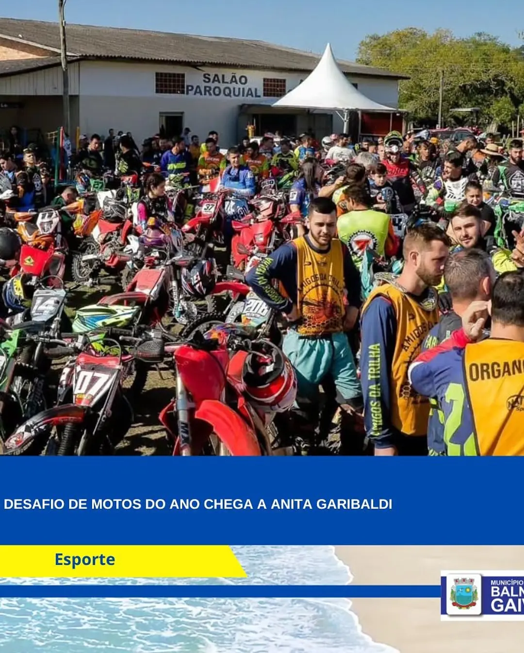 Acelere para Anita Garibaldi: Desafio de Motos Agita Balneário Gaivota!