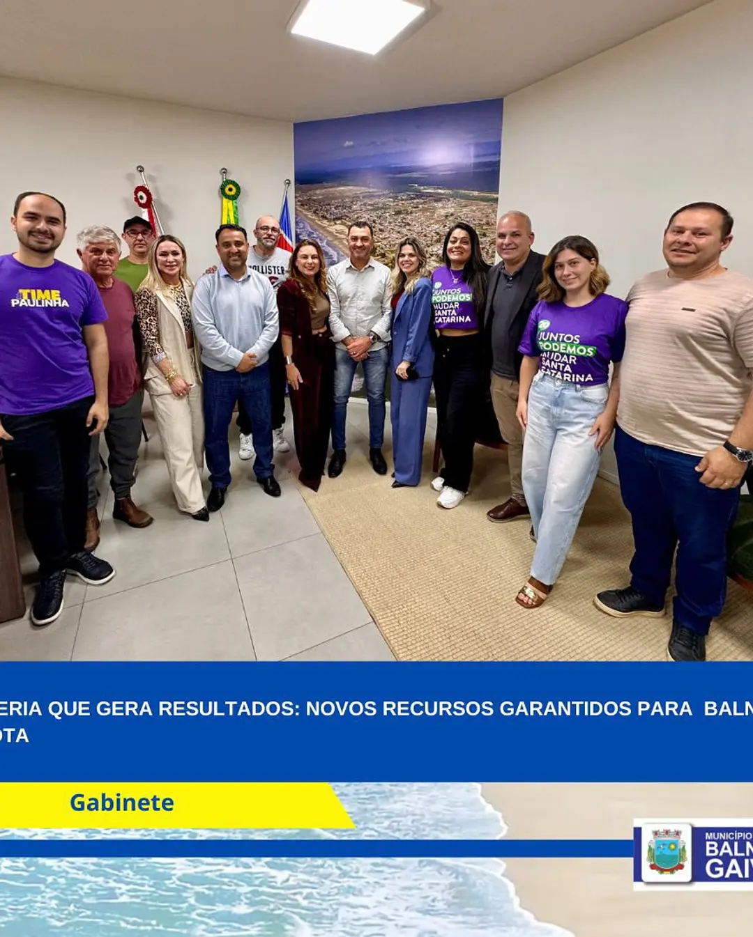 Balneário Gaivota recebe R$ 600 mil para infraestrutura e saúde com apoio da Deputada Paulinha