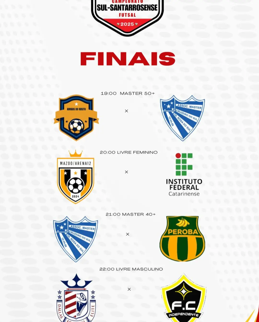 Cruzeiro e Independente Brilham no Campeonato Sul-Santarrosense de Futsal 2025