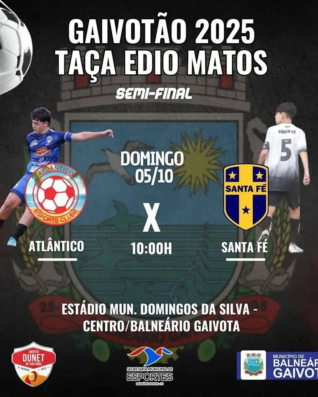 Gaivotão DUNET 2025: Semifinais Agitam Balneário Gaivota Neste Domingo