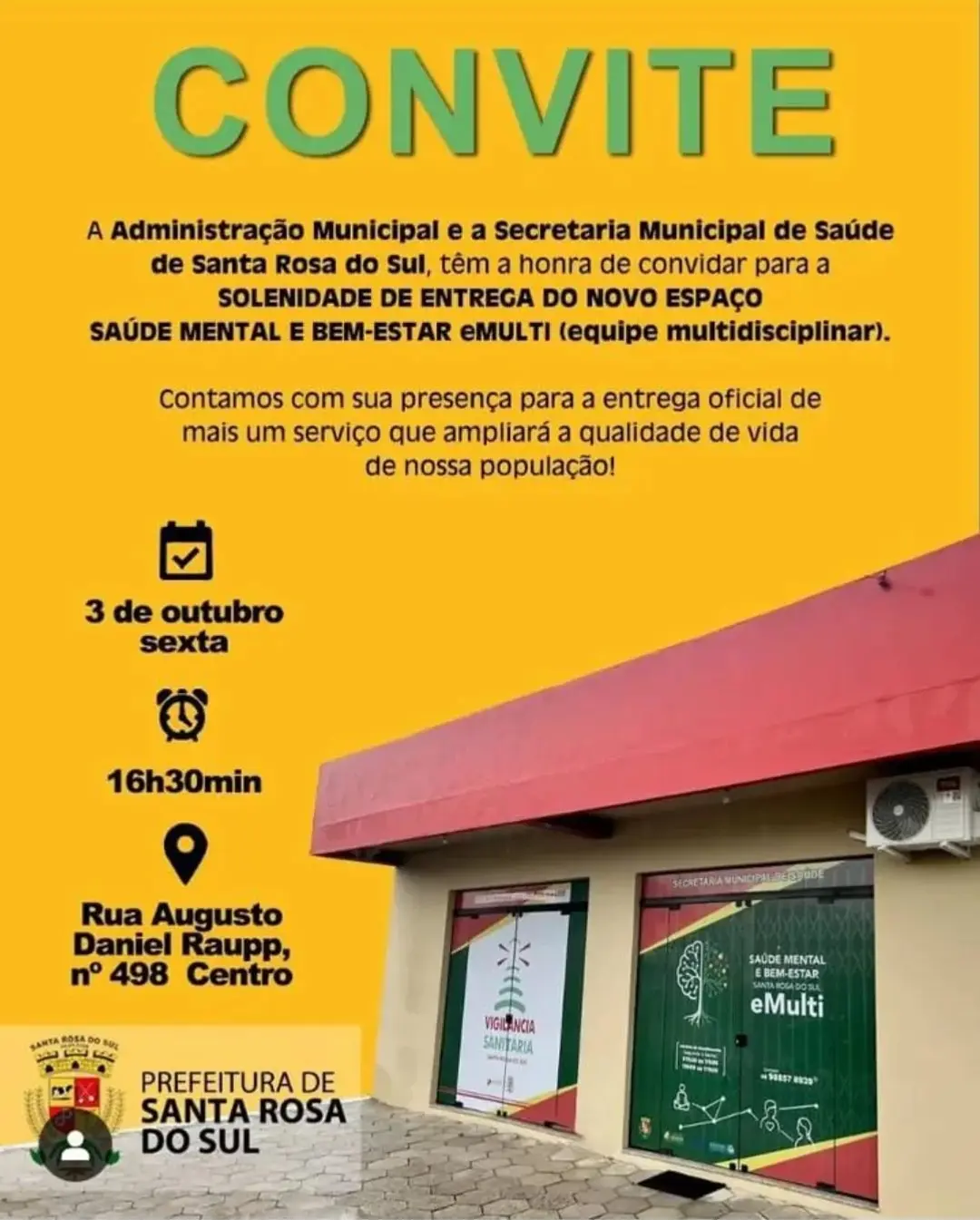 Santa Rosa do Sul Ganha Novo Espaço de Saúde e Bem-Estar para a População