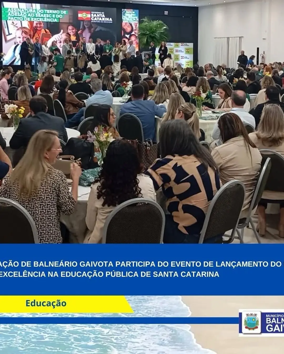Balneário Gaivota Adere ao Pacto pela Excelência na Educação Pública de Santa Catarina
