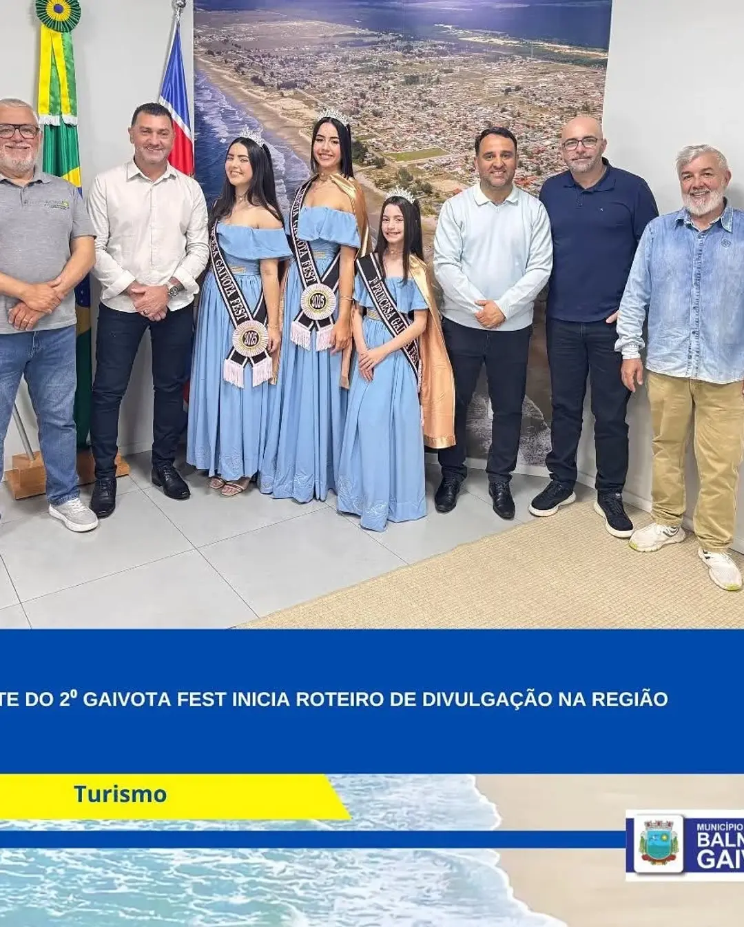 Corte do Gaivota Fest Inicia Divulgação da Festa em Balneário Gaivota e Região