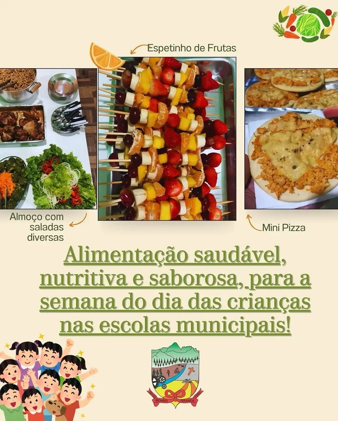 Alimentação Saudável e Nutritiva Marca a Semana das Crianças nas Escolas de Morro Grande