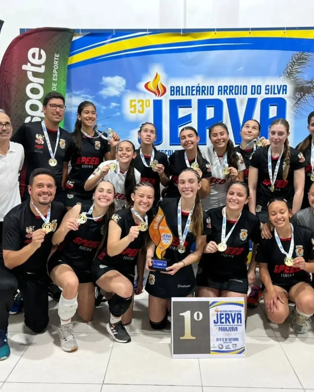 Santa Rosa do Sul Brilha no JERVA e PARAJERVA 2025 com Conquistas no Voleibol e Futsal