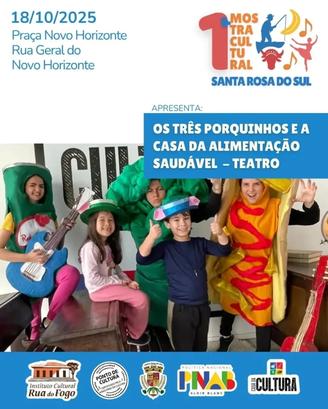 Santa Rosa do Sul Celebra a Cultura com a 1ª Mostra Cultural: Destaque para Teatro e Alimentação Saudável