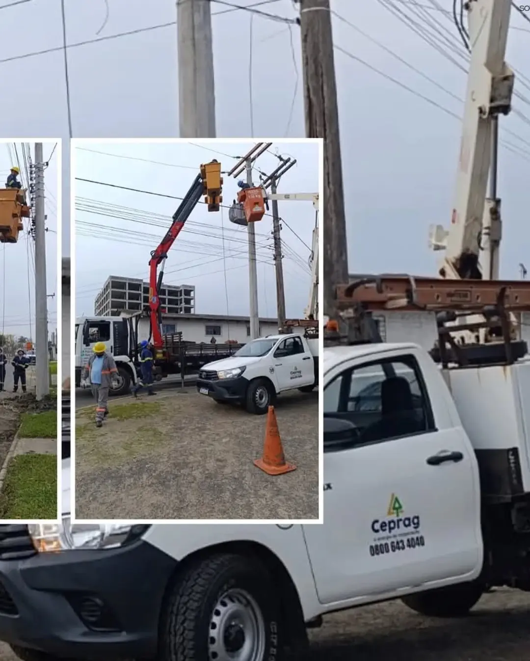 CEPRAG Realiza Desligamento Programado em Passo de Torres para Melhoria na Rede Elétrica