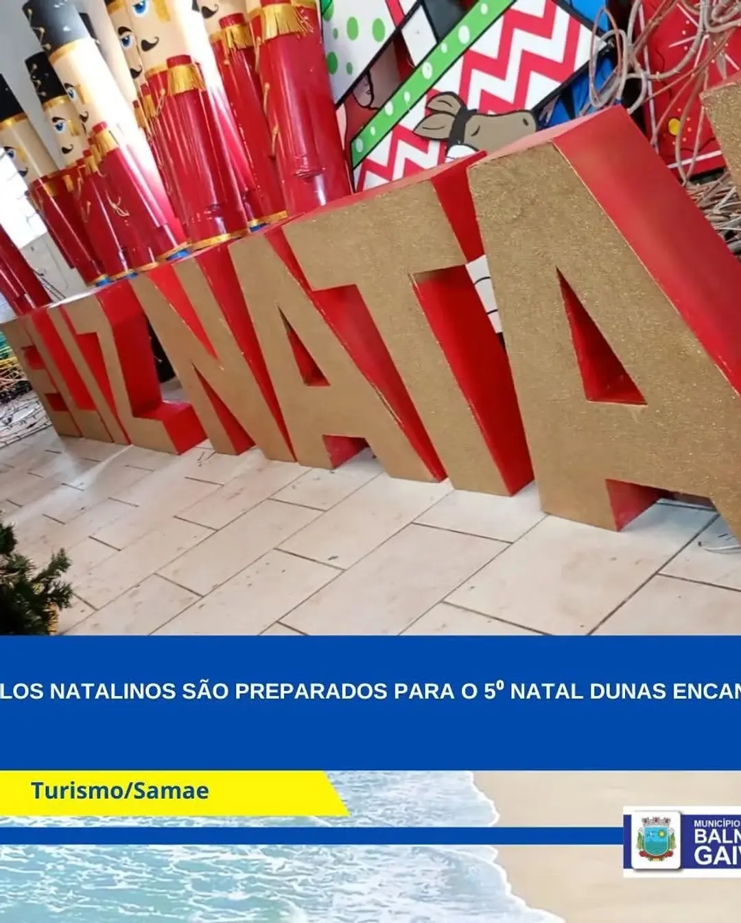 Balneário Gaivota se Prepara para o 5º Natal Dunas Encantadas com Decoração Especial