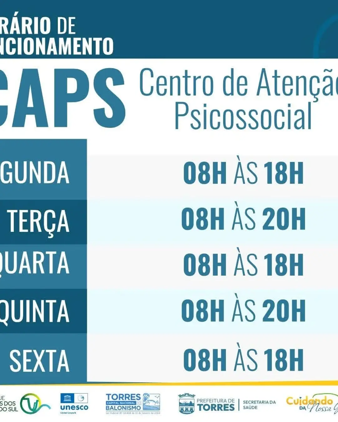 CAPS de Torres Amplia Horário de Atendimento para Melhor Atender a População