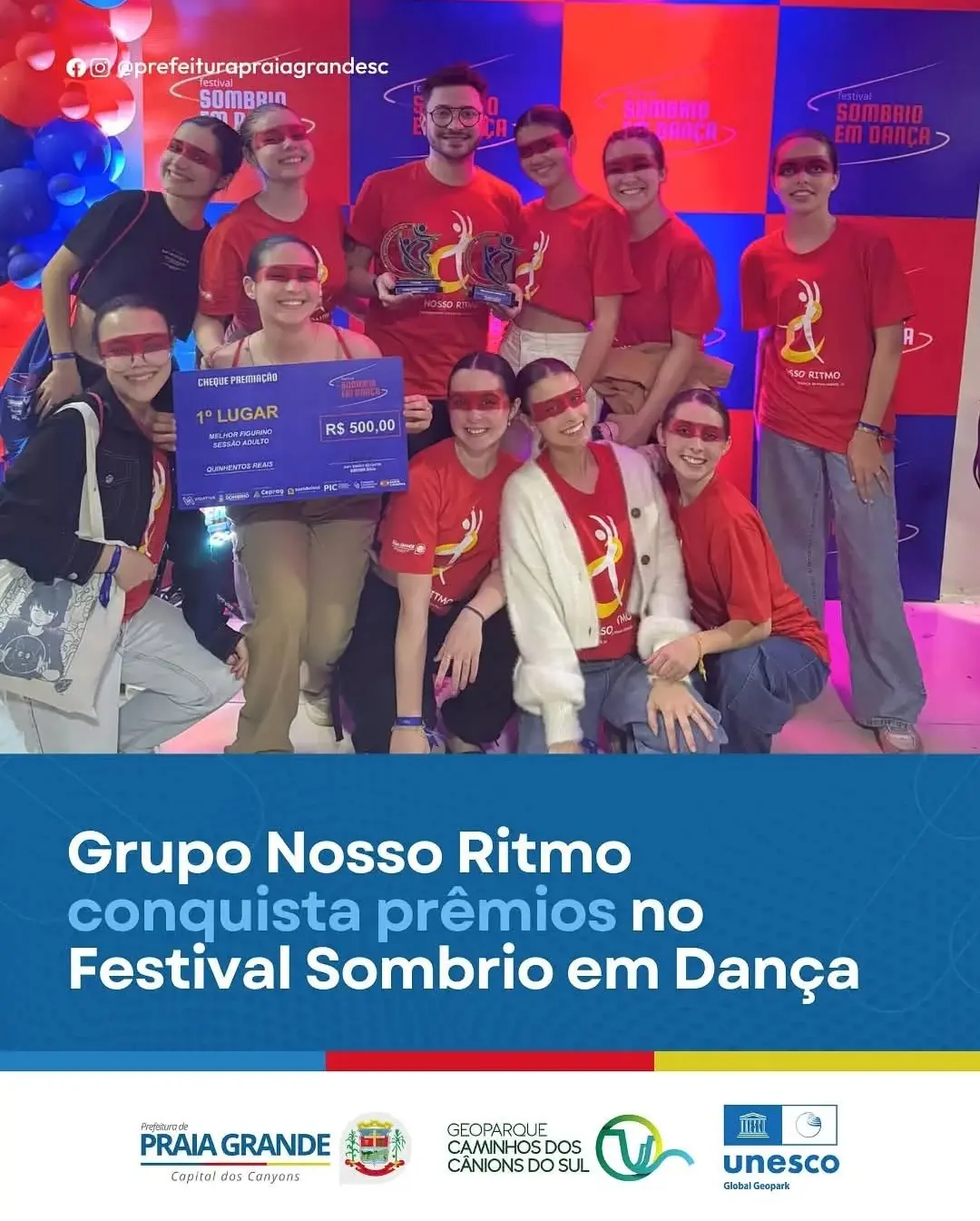 Grupo Nosso Ritmo de Praia Grande Brilha no Festival Sombrio em Dança
