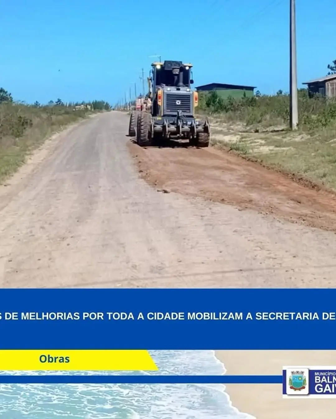 Balneário Gaivota Aprimorada: Prefeitura Investe em Melhorias por Toda a Cidade