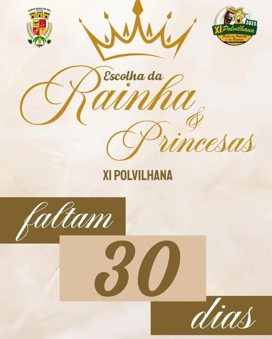 Santa Rosa do Sul se prepara para a escolha das Soberanas da Polvilhana 2025