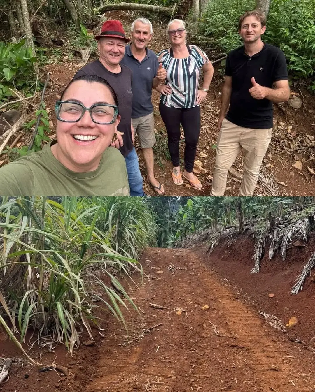 Prefeita de Três Cachoeiras Acompanha de Perto o Serviço de Hora Máquina em Propriedades Agrícolas