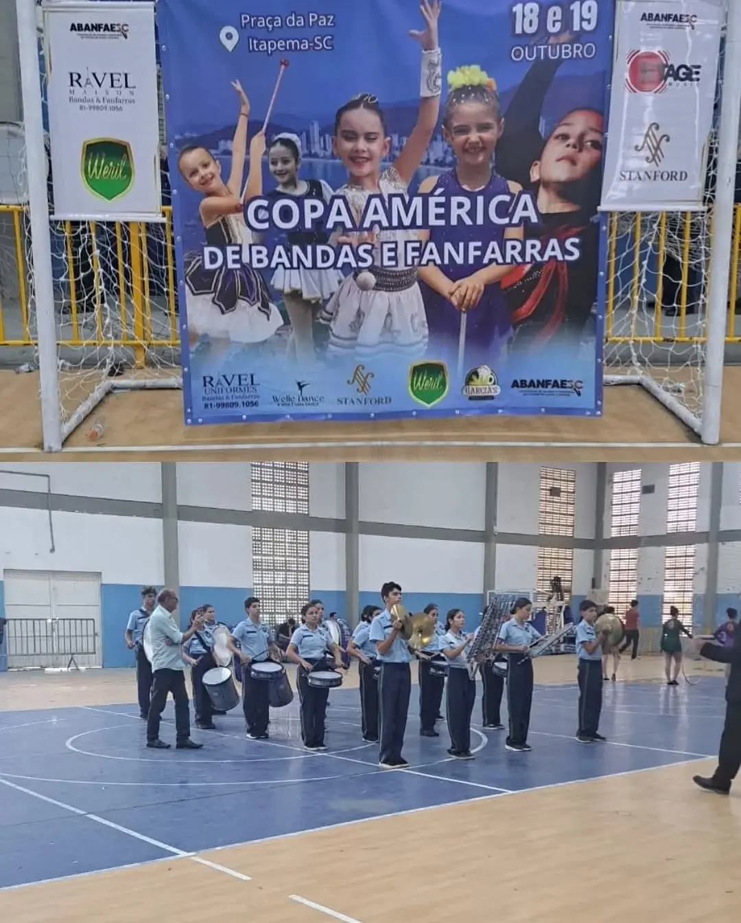 Instrutor de Praia Grande Brilha na Copa América de Bandas e Fanfarras
