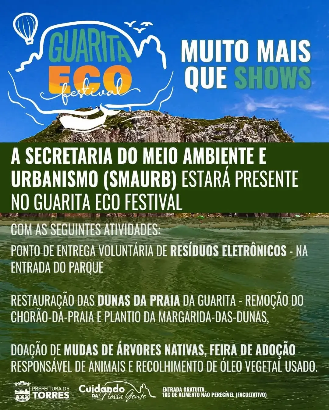 Guarita Eco Festival: Torres Promove Coleta de Eletrônicos, Plantio e Adoção