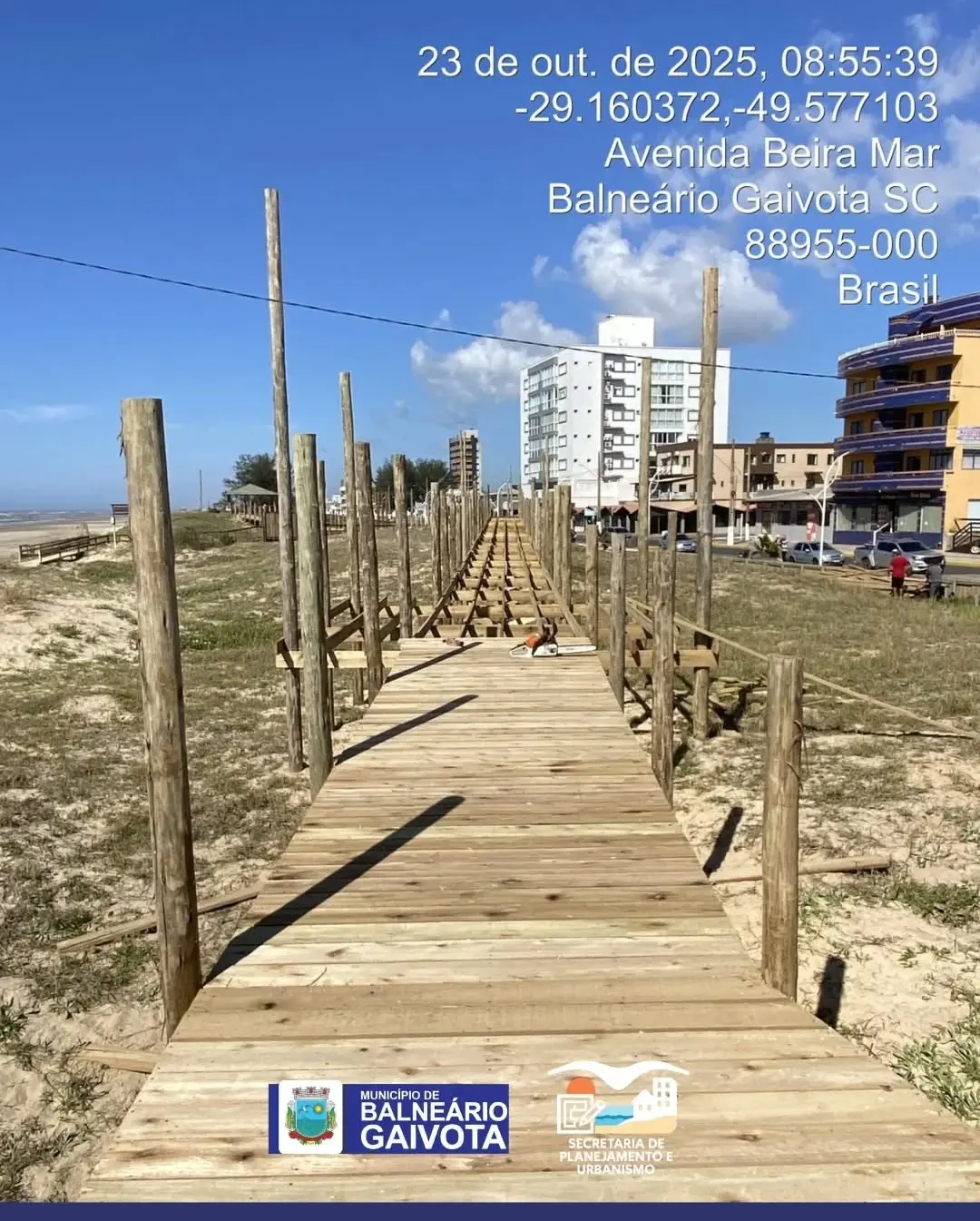 Balneário Gaivota Avança com Obras de Infraestrutura em Diversas Frentes