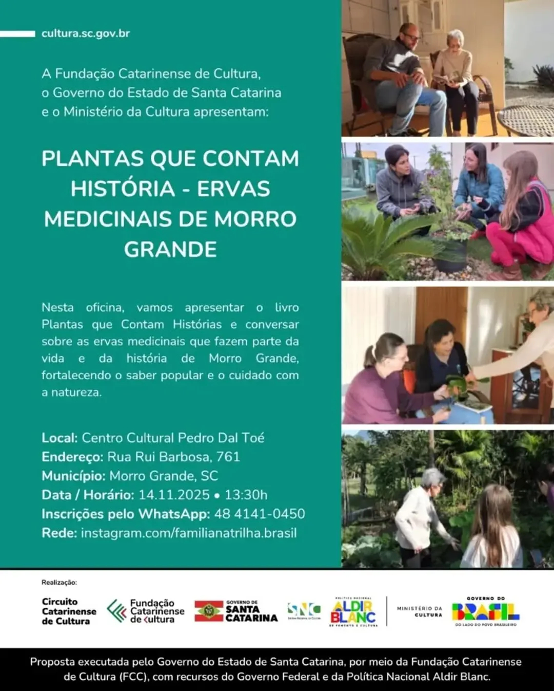 Morro Grande Valoriza Saberes Populares com Projeto 'Plantas que Contam Histórias'