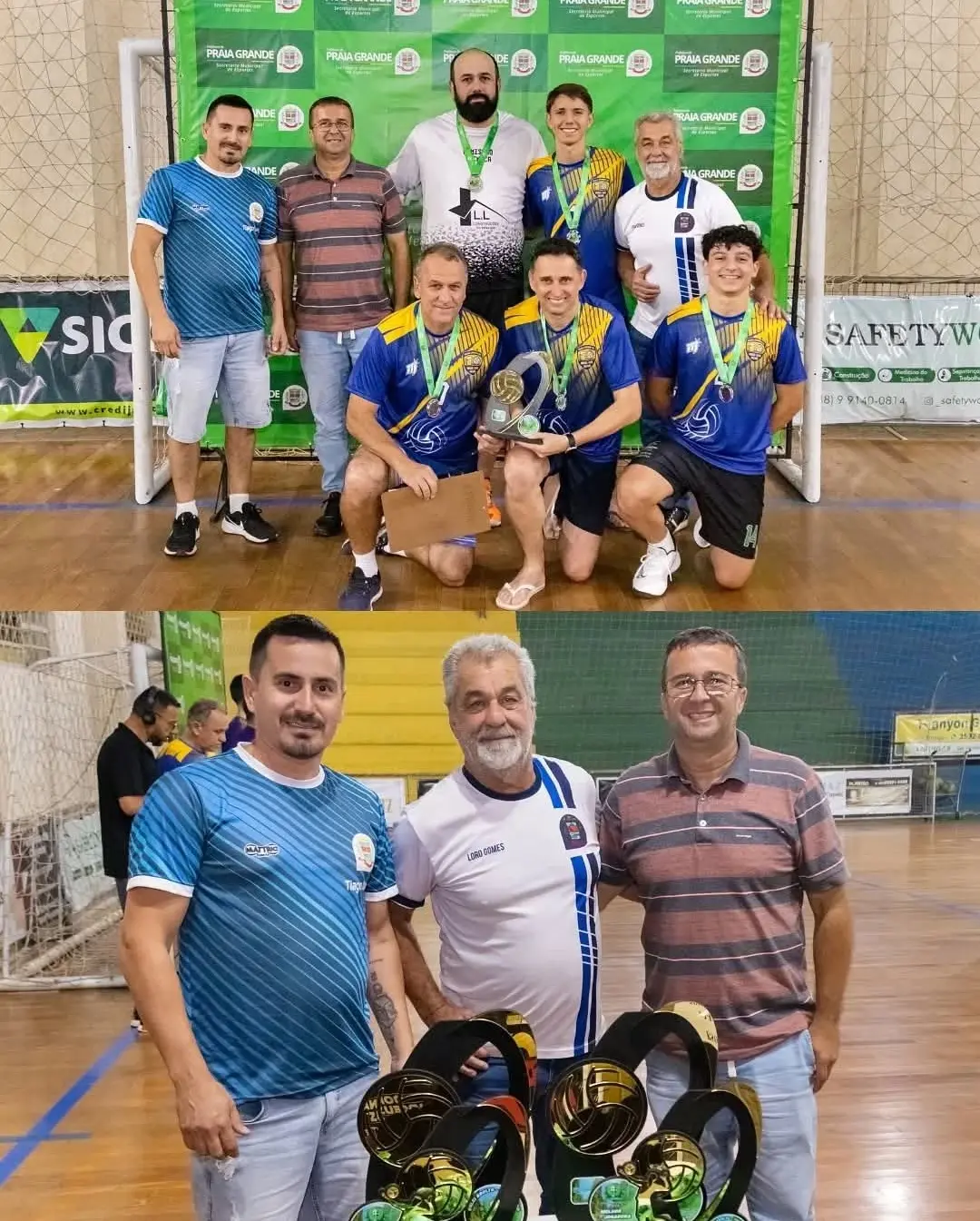 Monstros da PK e Gurias Levantam a Taça no Voleibol Adulto em Praia Grande