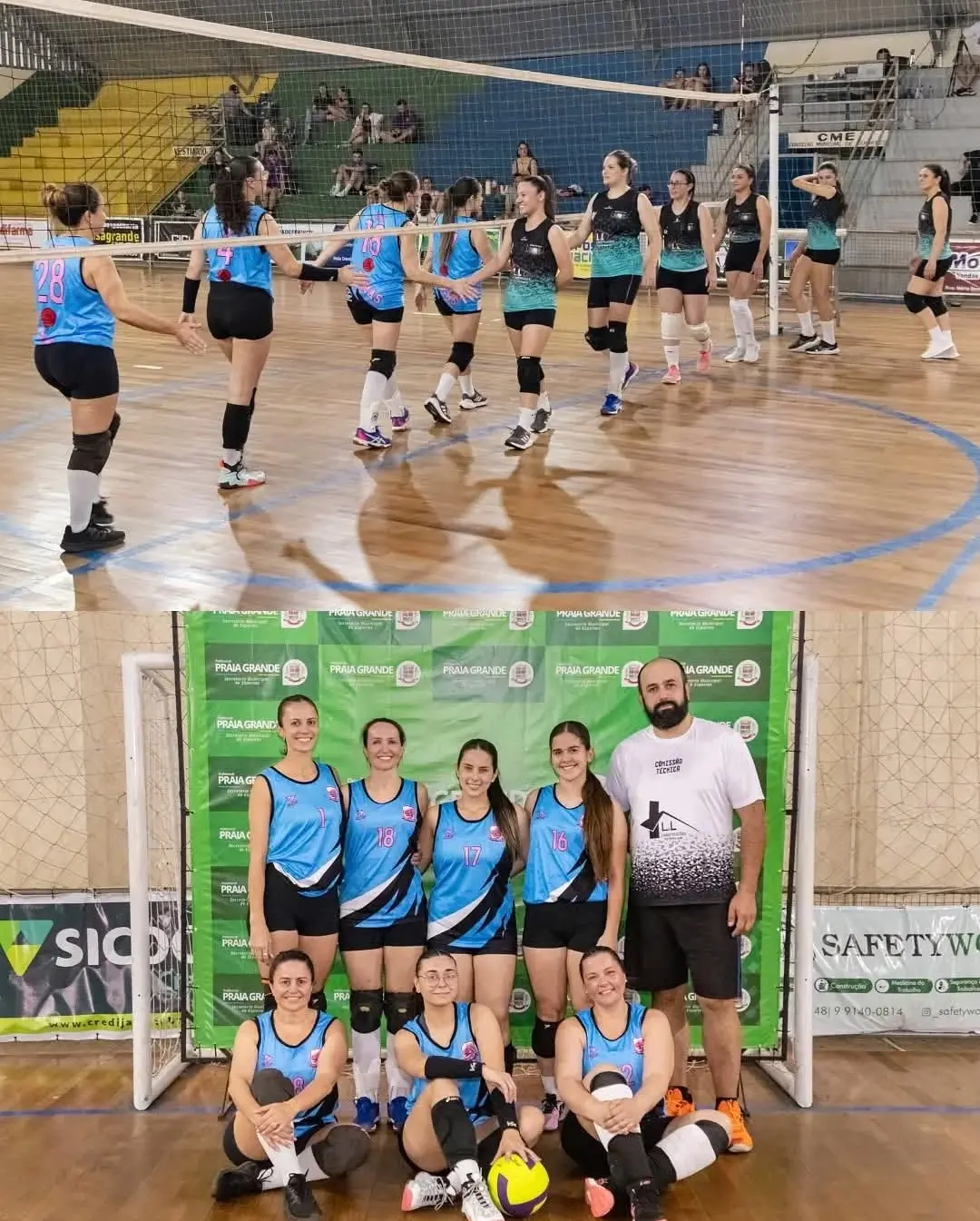 Monstros da PK e Gurias Levantam a Taça no Voleibol Adulto em Praia Grande