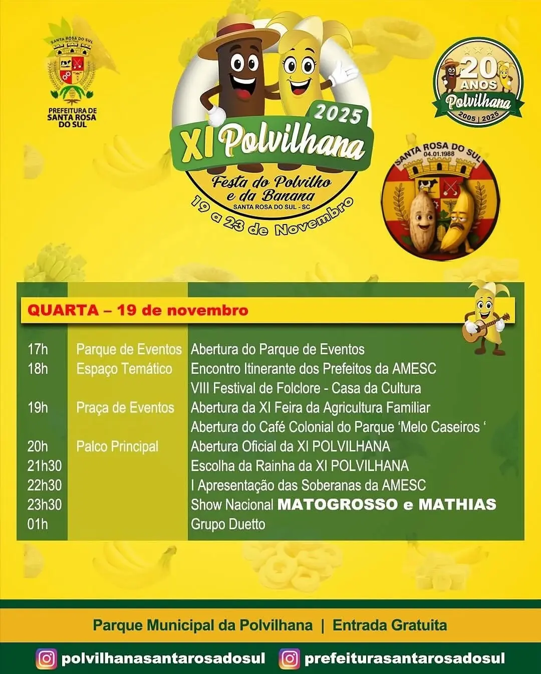 Santa Rosa do Sul se Prepara para a XI Polvilhana: A Festa que Vai Parar a Cidade!