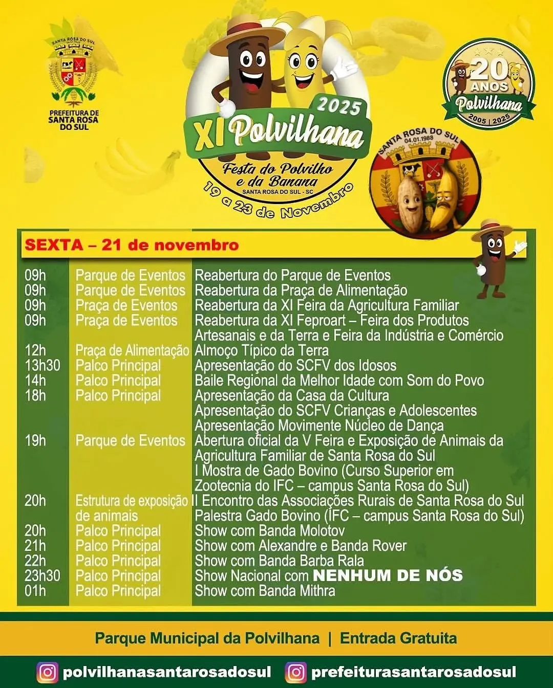 Santa Rosa do Sul se Prepara para a XI Polvilhana: A Festa que Vai Parar a Cidade!