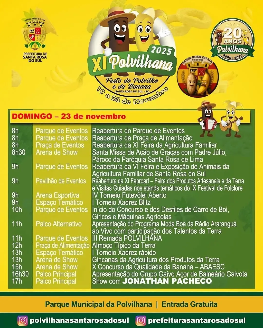 Santa Rosa do Sul se Prepara para a XI Polvilhana: A Festa que Vai Parar a Cidade!