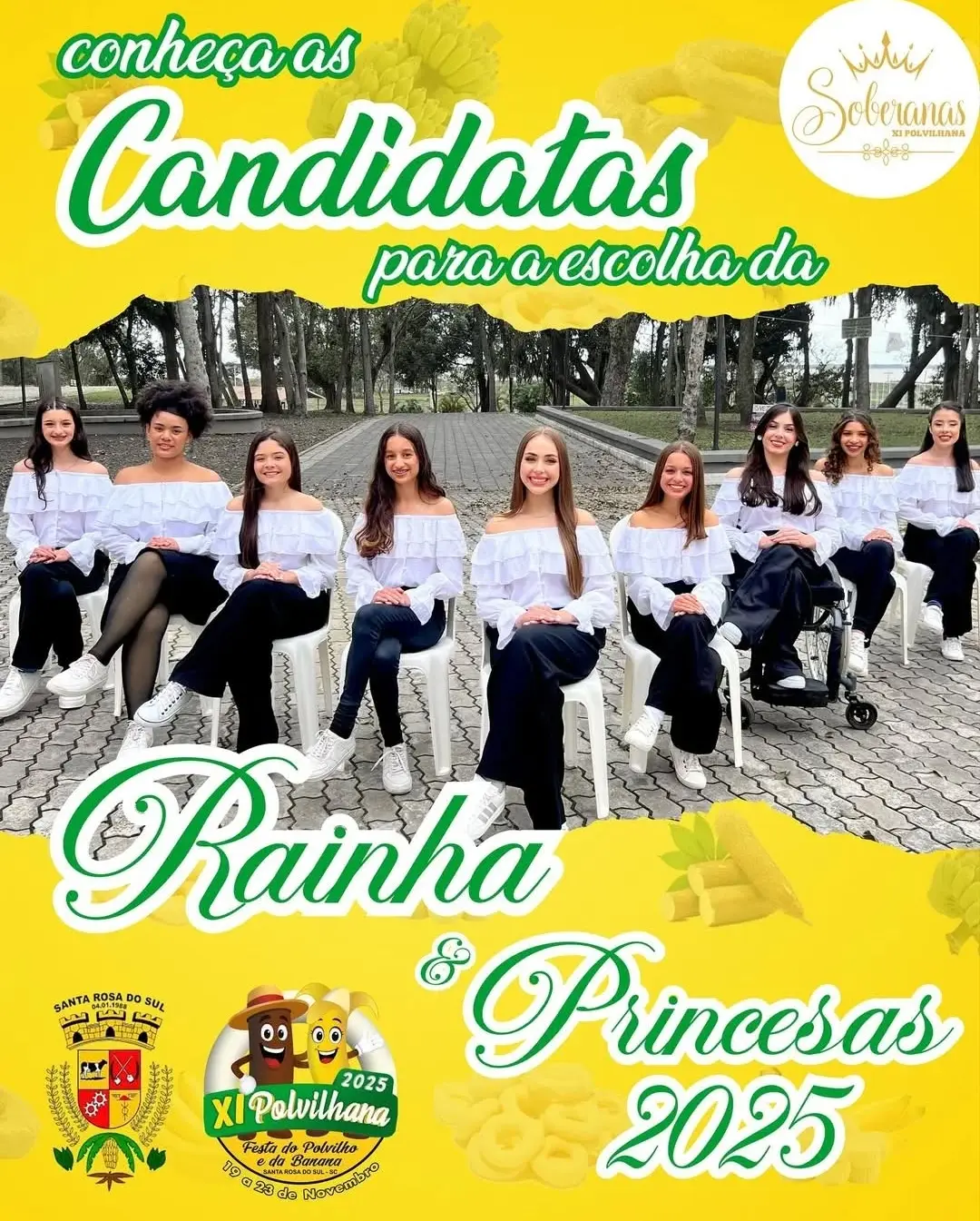 Santa Rosa do Sul Apresenta as Candidatas da XI Polvilhana: Festa do Polvilho e da Banana